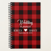 buffalo plaid mariage rustique d'hiver (Devant)