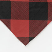 Buffalo Plaid Monogram Lantern Blanket Fleece Deken (Hoek)