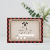 Buffalo Plaid Monogramme Ax RSVP (Debout devant)