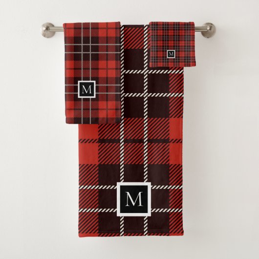 Buffalo Plaid Noël Rouge Blanc Noir Motif (En situation)