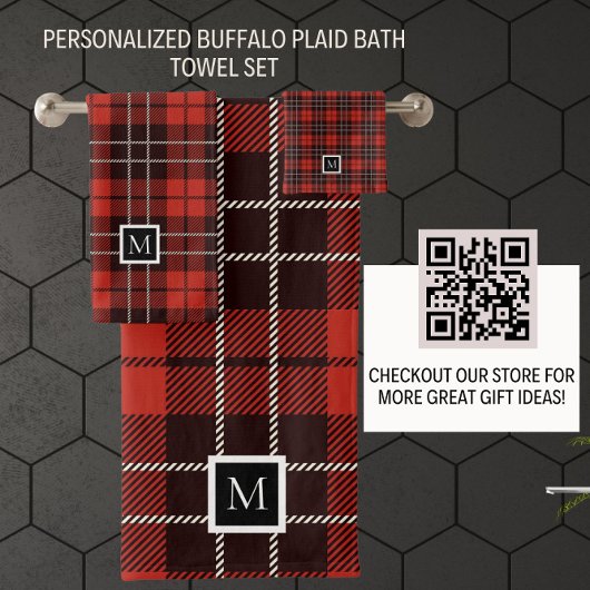 Buffalo Plaid Noël Rouge Blanc Noir Motif
