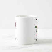 Buffalo Plaid P Monogram Christmas Coffee Mug (Centre)