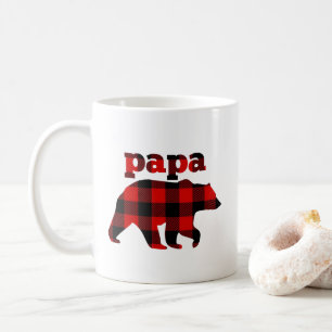 "Buffalo plaid papa beer" Koffiemok