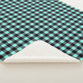 Buffalo Plaid Print Sherpa Blanket (3/4)