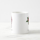 Buffalo Plaid Q Monogramme Christmas Coffee Mug (Centre)