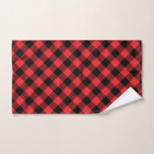 Buffalo Plaid Red Black Check (Serviette à main)
