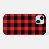 Buffalo Plaid Red Black Check (Verso Horizontal)