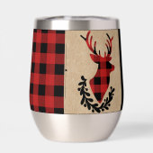 Buffalo Plaid Red Rustic Stag (Achterkant)