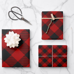 Buffalo Plaid Rob Roy Check rood geruite patroon Inpakpapier Vel