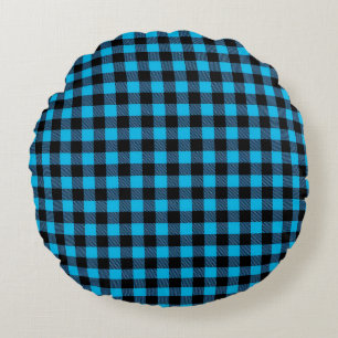 Buffalo Plaid Rond Kussen