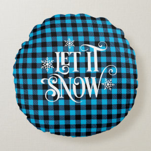 Buffalo Plaid Rond Kussen
