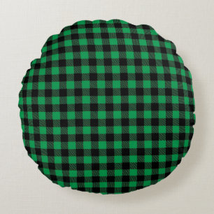 Buffalo Plaid Rond Kussen