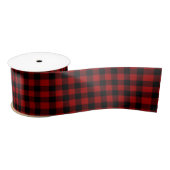 Buffalo Plaid Rood Zwart Cheques Gingham Lint (Spoel)