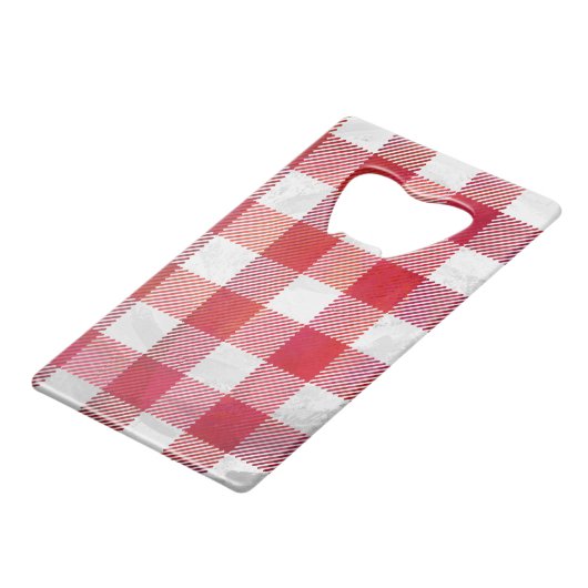 Buffalo plaid rouge et blanc (Devant Angle)