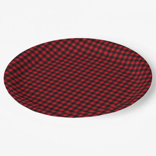 Buffalo Plaid Rustic Cabin Papieren Bordje (Gekanteld)