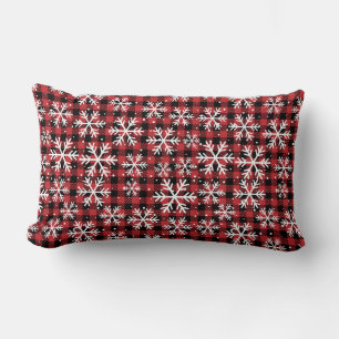 Buffalo Plaid Sneeuwvlok Winter Patroon Kussen