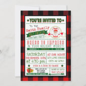 Buffalo Plaid Ugly Sweater Invitation de la fête d (Devant)