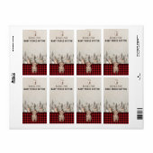 Buffalo Plaid Woodland Books for baby Etiket (Full Sheet)