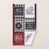 Buffalo plaqué avec citation de Noël (Serviette à main)