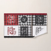 Buffalo plaqué avec citation de Noël (Serviette à main)