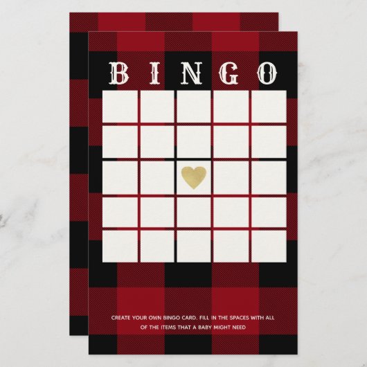 Buffalo Play Bingo (Voorkant / Achterkant)