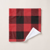 Buffalo Plays Red/Black Bad Handdoek (Wasdoekje)