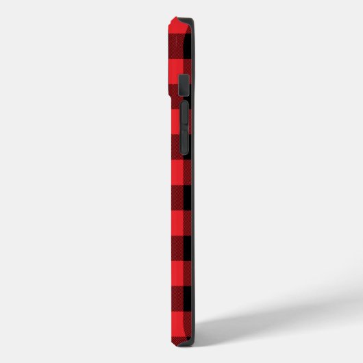 Buffalo Plays Red Black Case-Mate iPhone Case (Achterkant / Links)