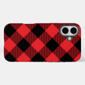 Buffalo Plays Red Black Case-Mate iPhone Case (Achterkant (horizontaal))