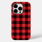 Buffalo Plays Red Black Case-Mate iPhone Case (Achterkant)