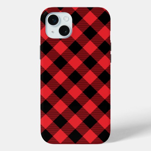 Buffalo Plays Red Black Case-Mate iPhone Case (Achterkant)