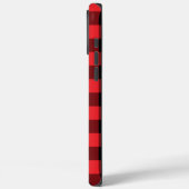 Buffalo Plays Red Black Case-Mate iPhone Case (Achterkant / Links)