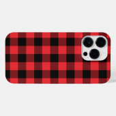 Buffalo Plays Red Black iPhone Hoesje (Achterkant horizontaal)