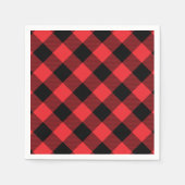 Buffalo Plays Red Black Servet (Voorkant)
