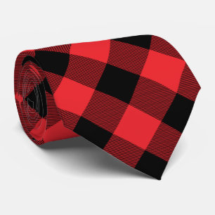 Buffalo Plays Red Black Stropdas
