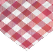 Buffalo Plays Red en White Tafelkleed (Gekanteld)