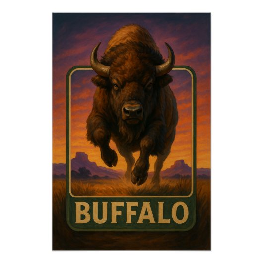 Buffalo Poster Perfect Poster (Voorkant)