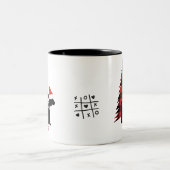 Buffalo Print Papa Bear Jolie Christmas Mug (Centre)