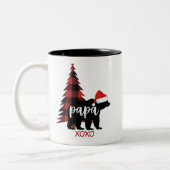 Buffalo Print Papa Beer Schattigee kerst Mok (Links)