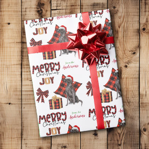 Buffalo Pset Black Labrador Retriever Dog Holiday Cadeaupapier