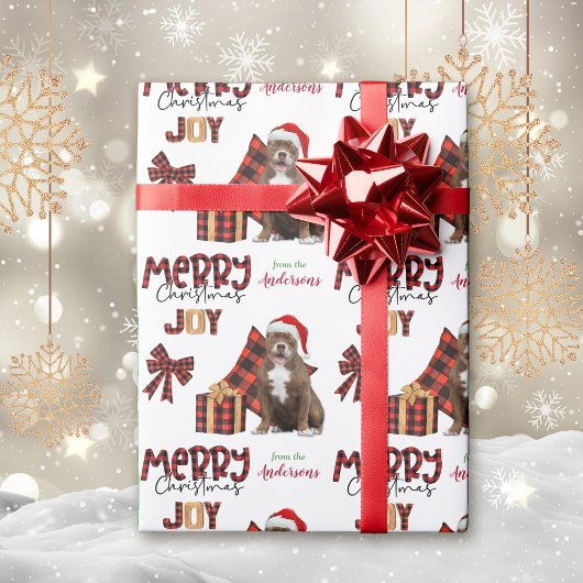 Buffalo Pset Bull Dog Kerstmis Cadeaupapier