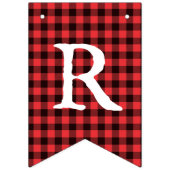 Buffalo Pset Check Merry Kerstbunting Vlaggen Vlaggetjes (Derde vlag)