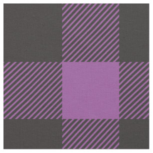 Buffalo Pset Check Pattern Black Paars Stof