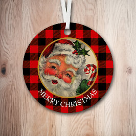 Buffalo Pset Classic Santa Claus Metalen Ornament