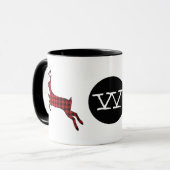 Buffalo Pset Deer Monogrammed Mok (Voorkant links)