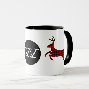 Buffalo Pset Deer Monogrammed Mok