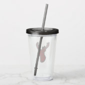 Buffalo Pset Deer Scrapbook Motif Acryl Drinkbeker (Achterkant)