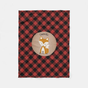 Buffalo Pset Fox Kinder Fleece Blanket Deken