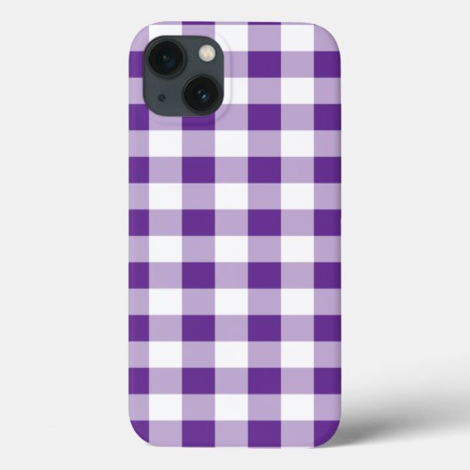 Buffalo Pset Gingham Pattern Girly Paars White Case-Mate iPhone Case (Achterkant)
