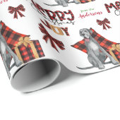 Buffalo Pset Great Dane Dog Kerstmis Cadeaupapier (Rol Hoek)