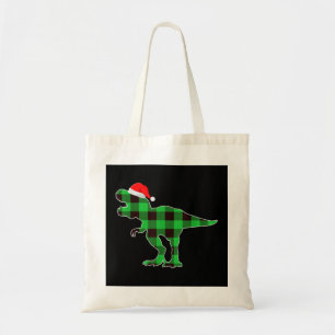 Buffalo Pset Green Dinosaur T Rex Funny Kerstmis Tote Bag
